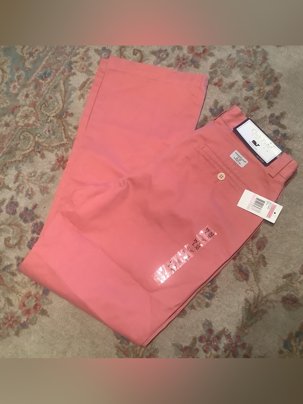 Vineyard Vines Coral Pink Club Chino Pants - Sz 32x30 - NWT